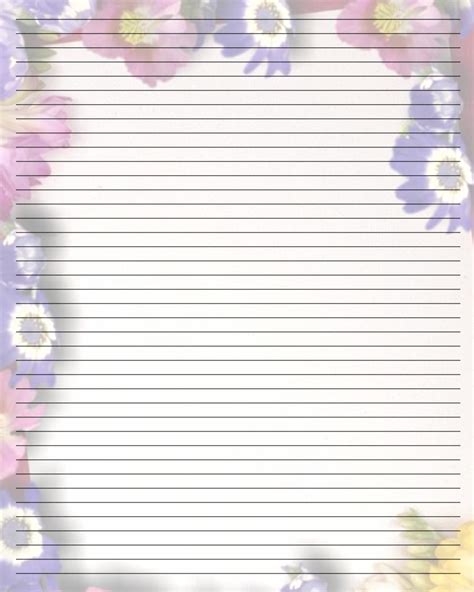 Paper that is usually finished with a smooth surface and sized and that can be written on with ink. 9 Best Images of Printable Journal Paper With Lines - Free ...