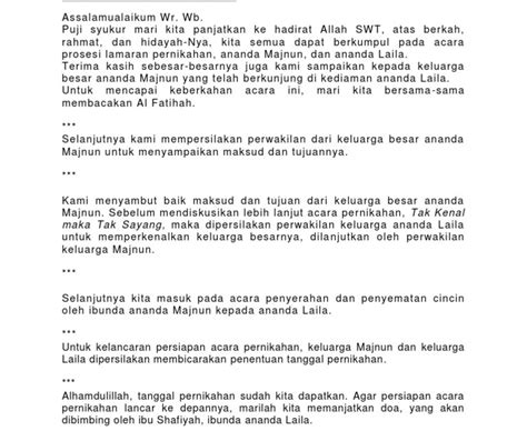 Contoh Contoh Teks Mc Pengajian Pernikahan Terbaik