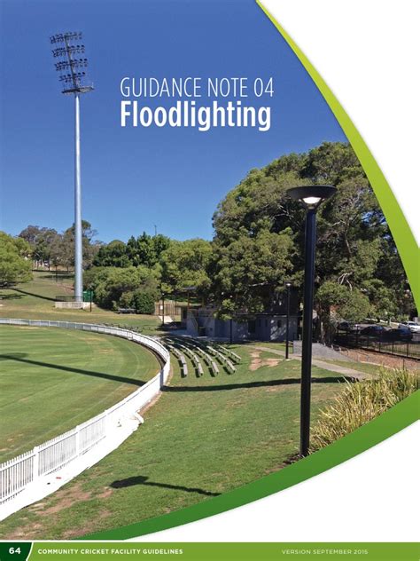 Section 2 Part 4 Floodlighting Pdf Cricket Lighting