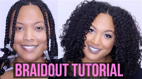 How To Get The Perfect Braidout Natural And Transitioning Hair Youtube
