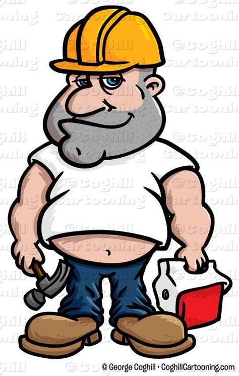 Cartoon Construction Worker Clipart Free Download On