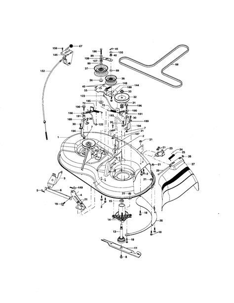Craftsman 42 Mower Deck Parts Diagram Part Diagram Part Diagram