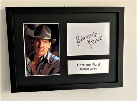 Harrison Ford As Indiana Jones A Autographed Display Autograph