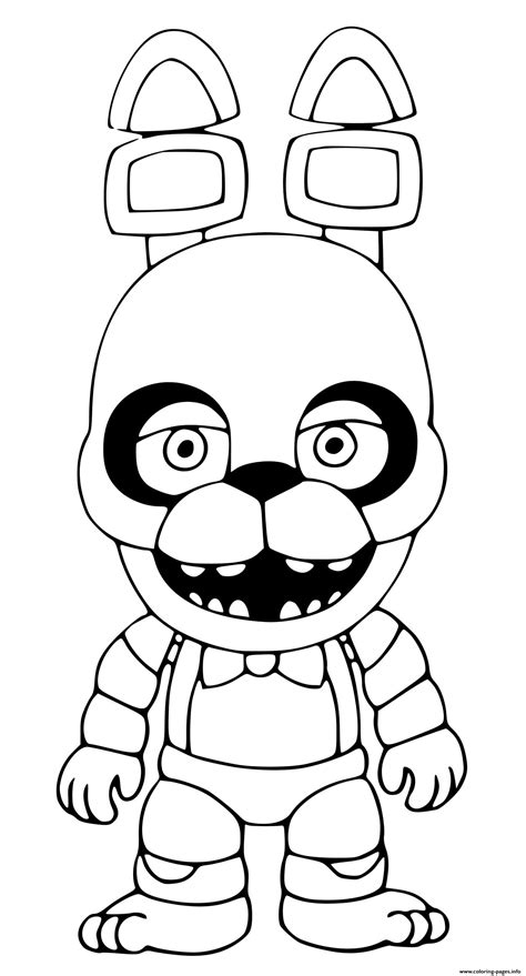 F Naf Withered Bonnie Pages Coloring Pages
