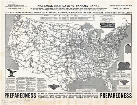 A Map Of The First Proposed Us Highway Network