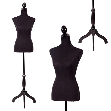 Mannequin Torso Manikin Dress Form Height Adjustable Female Dress Model