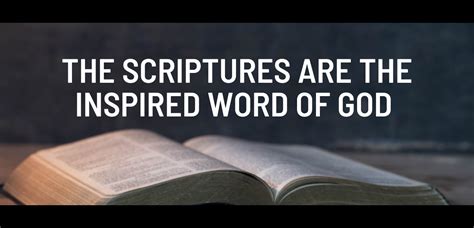 The Scriptures Are The Inspired Word Of God Klang Church Of Christ