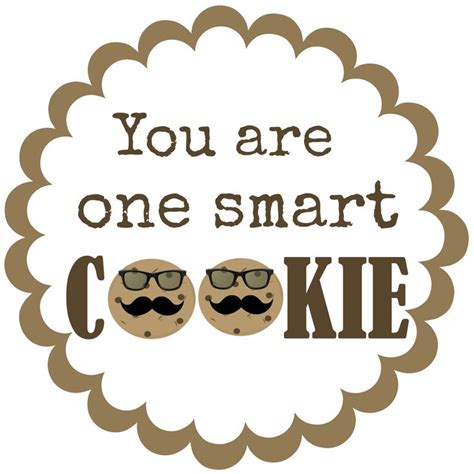 Free Printable One Smart Cookie Template