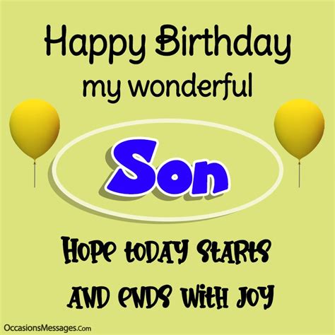 Best 300 Birthday Wishes And Messages For Son