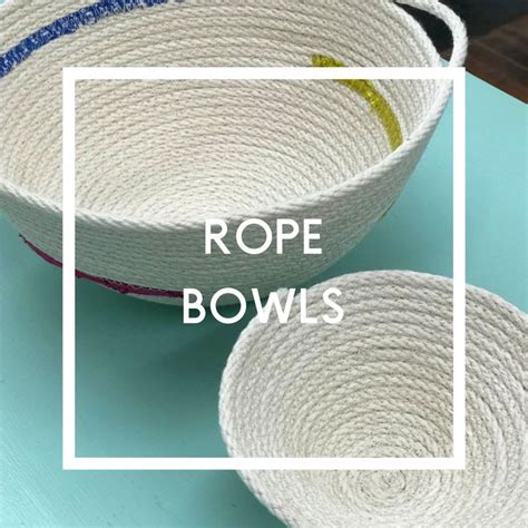 Rope Bowls Fabric Embellishment Diy Workshop Creative Workshop