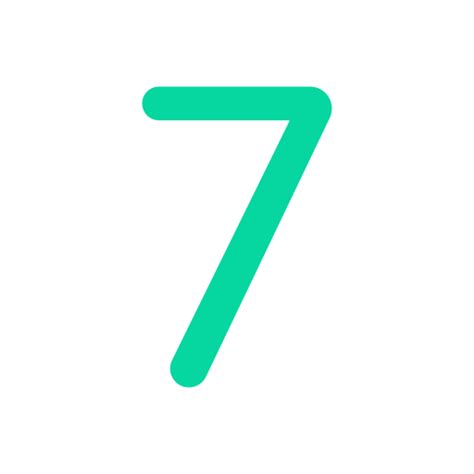 Number 7 Generic Flat Icon