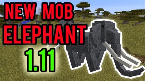 Minecraft Elephant Snapshot 111 New Mob Youtube