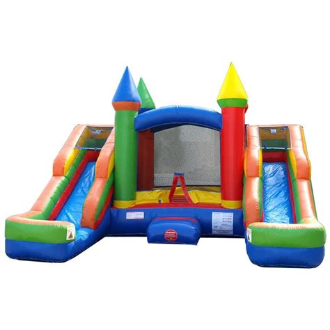 Buy Inflatable Bounce House And Double Slide Combo Unit 165 X 15 X 11