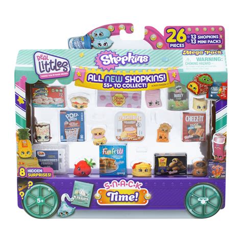 Buy Shopkins Real Littles Snack Time Mega Pack 13 Plus 13 Real Branded