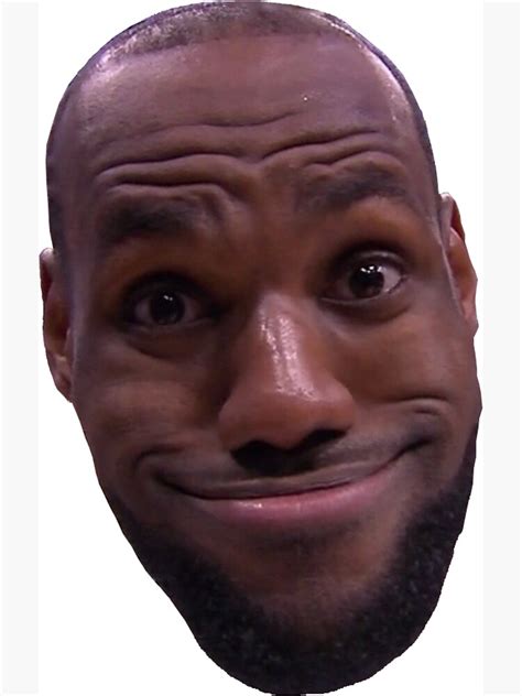 Lebron James Goofy Face Magnet For Sale By Nickcosky Redbubble