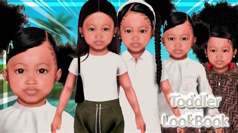 💕sims 4 Cas Toddler Lookbook Cc Folder And Sim Download Youtube
