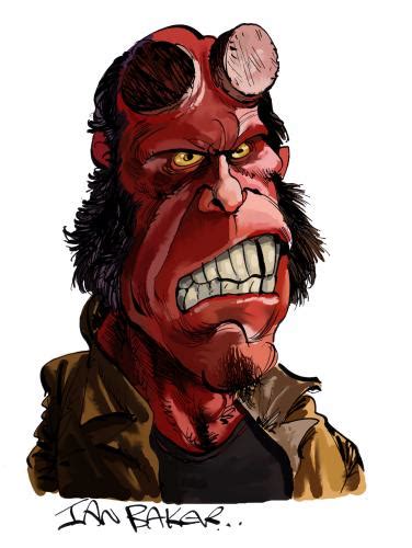 Hellboy By Ian Baker Famous People Cartoon Toonpool