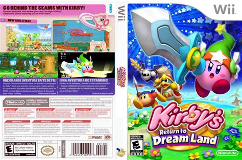 Capa Kirbys Return To Dreamland Wii Gamecover Capas Customizadas Para Dvd E Bluray