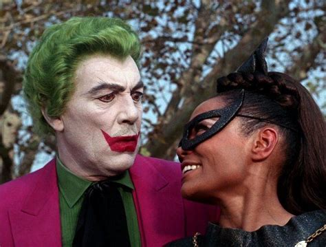 Cesar Romero And Eartha Kitt In The Batman Episode “the Joke S On Catwoman” 1966
