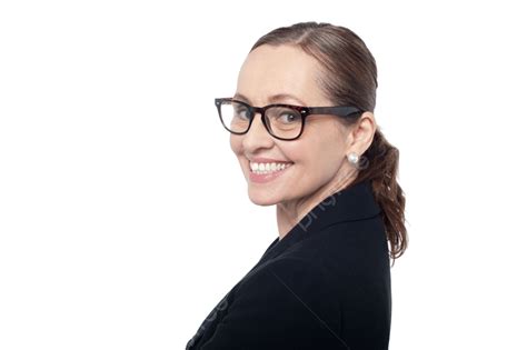 Side Profile Of A Woman Wearing Spectacles Cool Caucasian Person