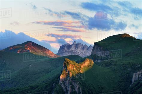 Landscape Of Acheshboki Devils Gates Mountains In Background