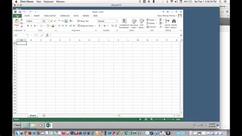 Open Excel Workbook from the Start Screen - YouTube