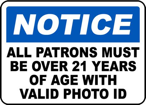 Patrons Over 21 With Valid Id Sign Get 10 Off Now