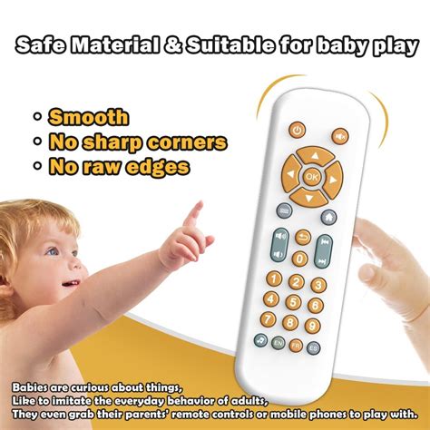 Baby Simulation Tv Remote Control Music Toy With Light And Sound 3