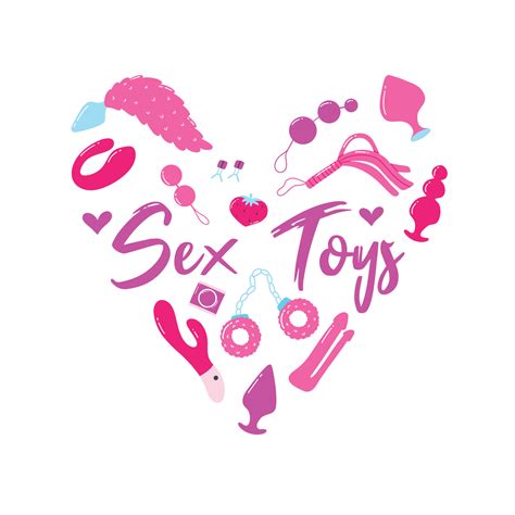 Sex Toys Poster For Sex Shop Toys For Adults Heart Print For An Adult Store Vibrators