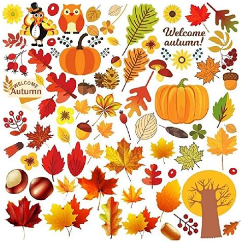Buy Thanksgiving Window Clings Fall Window Stickers Decals Featuring