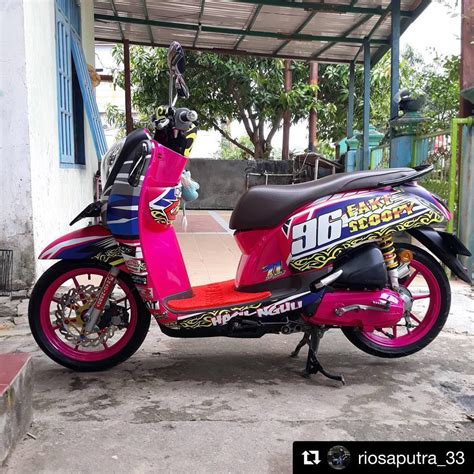 Kali ini berkonsepkan baby thailook. 68 Foto Modifikasi Scoopy Babylook Super Keren Terbaru