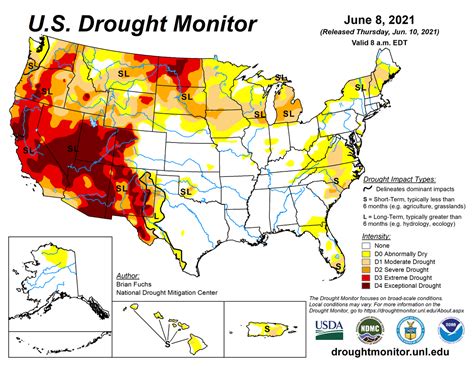 Us Drought Monitor Update For June 8 2021 National Centers For
