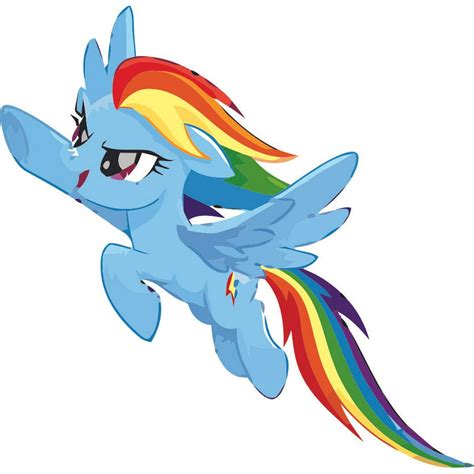 Flying My Little Pony Cartoon Characters Horse Rainbow Ponys Girls