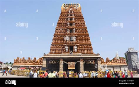 Rear View Of Srikanteshwara Temple Nanjangud Mysore Karnataka India
