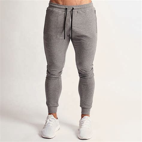 Mens Grey Custom Sweatpants Feature Anti Bacterial Anti Static