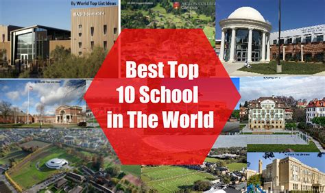 Best Top 10 Schools In The World World Top List Ideas