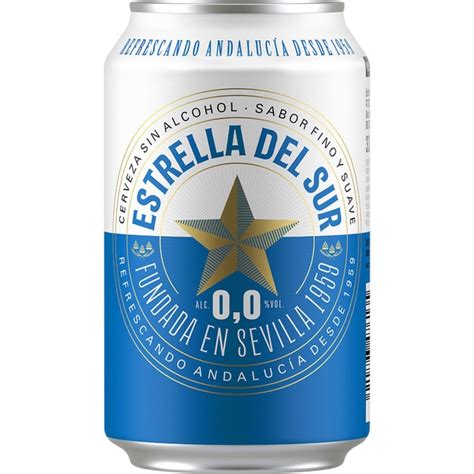 Estrella Del Sur Cerveza Rubia Sin Alcohol Lata Cl