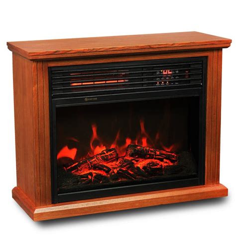 Xtremepowerus Infrared Quartz Electric Fireplace Heater Finish With