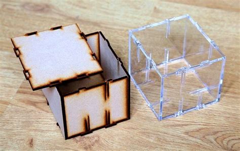Plexiglass Dengan Kotak Dengan Sendi Jari Transparan Perspex Proyek