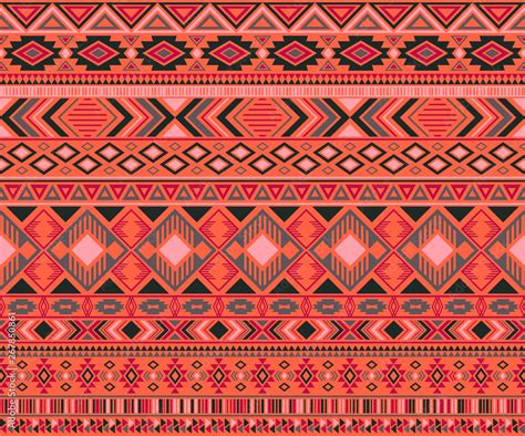 Peruvian American Indian Pattern Tribal Ethnic Motifs Geometric