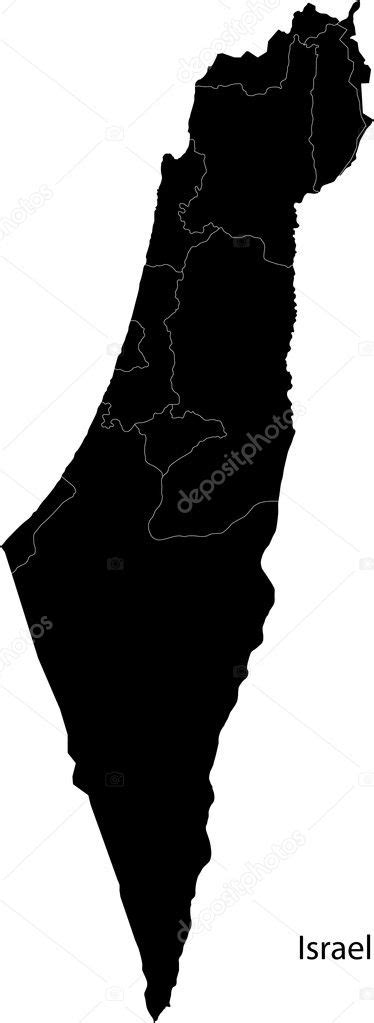 Map Of Administrative Divisions Of Israel Premium Vector In Adobe