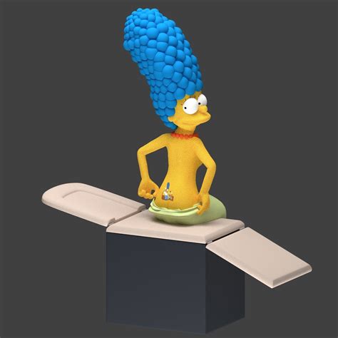 The Simpsons Marge Simpson 3d Model Rigged Cgtrader