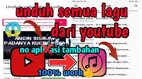 Cara Unduh Lagu Dari Video Youtube Menjadi Mp3 Cara Mudah Gampang