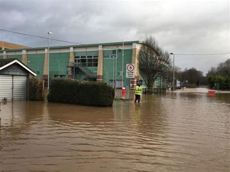 Monmouth Hit By Flooding As River Wye Bursts Its Banks Following Heavy