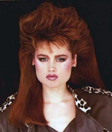 The side high tail 9. 1980s: The Period of Women's Rock Hairstyles Boom ...