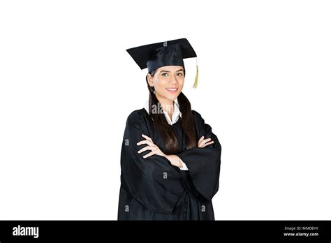 One Teenager Girl College Student Graduation Complete Holding Degree
