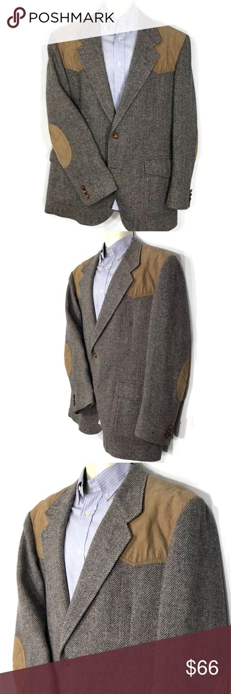 men vintage pendleton sport coat blazer 46l brown blazers sport coats men vintage sport coat