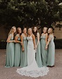 Sage Green Bridesmaid Dresses Real Weddings | Birdy Grey Light Green ...