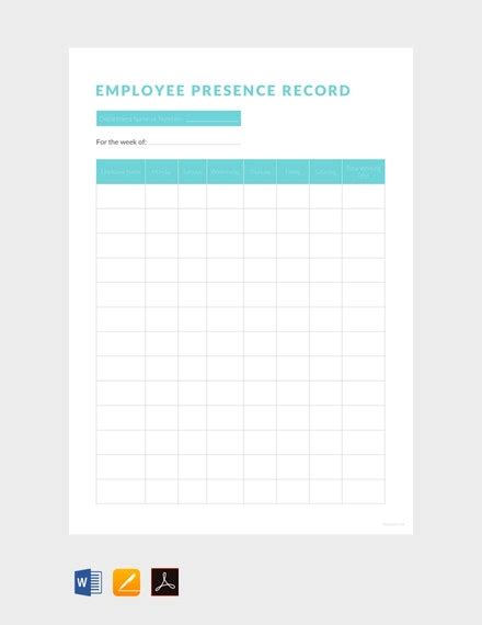 7 Employee Record Sheet Templates