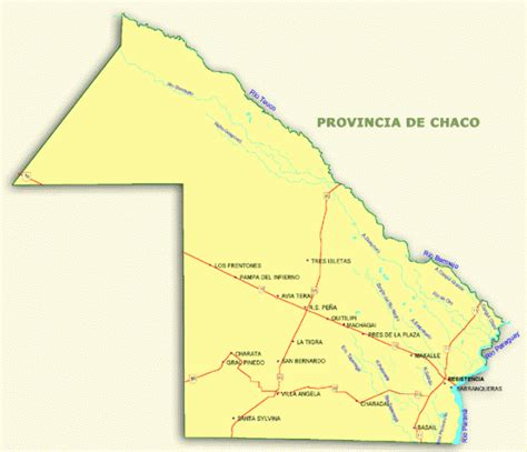 Mapas Politico De Chaco